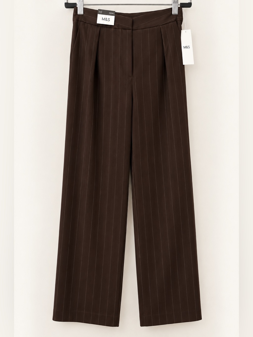 NWT -Brown Petite Pinstripe Pants